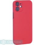 Чехол-накладка пластиковая KZDOO Air Skin 0.3мм для Iphone 12 mini (5.4") Красная - фото 65159