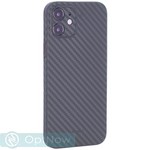 Чехол-накладка карбоновая KZDOO Air Carbon 0.45мм для Iphone 12 (6.1") Зеленая - фото 65202