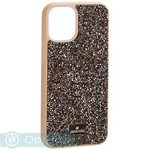 Чехол-накладка силиконовая со стразами SW для iPhone 12 mini (5.4") Оливковый №2 - фото 67997