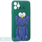 Чехол-накладка силикон MItriFON для iPhone 11 Pro Max (6.5") 0.8мм с флуоресцентным рисунком AW Зеленый KS-15 - фото 71614