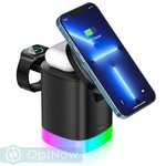 Беспроводное зарядное устройство MItrifON Magnetic Wireless charger stand 3в1 MageSafe Stand (JQ-58) Черный - фото 92303