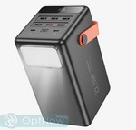 Аккумулятор внешний универсальный Hoco J142 100000 mAh Surpass 22.5W+PD20W fully compatible power bank (6USB:5V-2A) Черный - фото 92291