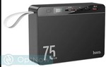 Аккумулятор внешний универсальный Hoco J94 Overlord 22.5W fully compatible power bank 75000 mAh (1Type-C + 3USB: 5V-3A) Черный - фото 92299