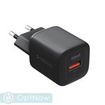Адаптер питания Deppa USB-A + Type-C Power Delivery 3.0А QC 4.0 33Вт (11477) Черный - фото 92577