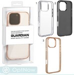 Чехол-накладка пластиковая KZDOO Guardian для Iphone 16 Pro Max (6.9") с силиконовым бортом Clear - фото 92719