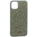 Набор SWAROVSKI 3в1 (чехол для iPhone 11 Pro Max (6.5")+ремешок для Apple Watch 44/42+чехол для Air Pods Pro) Темно-зеленый - фото 67683