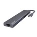 Переходник Deppa Type-C Hub 7в1 (73127) Type-C to USB3.0x2/ HDMI/ RJ45/ microSD/ SD для MacBook Графитовый - фото 64599