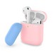 Чехол силиконовый Deppa для AirPods 2/ AirPods D-47023 1.4мм Розово-голубой - фото 64674
