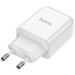 Адаптер питания Hoco N2 Vigour single port charger Apple&Android (USB: 5V max 2.1A) Белый - фото 64727