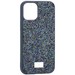 Чехол-накладка силиконовая со стразами SWAROVSKI Crystalline для iPhone 12 mini (5.4") Темно-зеленый №2 - фото 65127