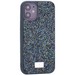 Чехол-накладка силиконовая со стразами SWAROVSKI Crystalline для iPhone 12 mini (5.4") Темно-зеленый №2 - фото 65128