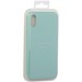 Накладка силиконовая MItrifON для iPhone XS/ X (5.8") без логотипа Spearmint Нежная мята №50 - фото 66323