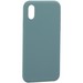 Накладка силиконовая MItrifON для iPhone XS/ X (5.8") без логотипа Изумрудный №62 - фото 66326