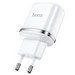 Адаптер питания Hoco N4 Aspiring dual port charger Apple&Android (2USB: 5V max 2.4A) Белый - фото 66492
