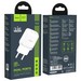 Адаптер питания Hoco N4 Aspiring dual port charger Apple&Android (2USB: 5V max 2.4A) Белый - фото 66496