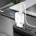Адаптер питания Hoco N4 Aspiring dual port charger с кабелем Lightning (2USB: 5V max 2.4A) Белый - фото 66499