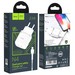 Адаптер питания Hoco N4 Aspiring dual port charger с кабелем Lightning (2USB: 5V max 2.4A) Белый - фото 66501