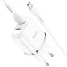 Адаптер питания Hoco N4 Aspiring dual port charger с кабелем Type-C (2USB: 5V max 2.4A) Белый - фото 66515