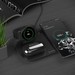 Беспроводное зарядное устройство Deppa 3в1 (D-24011) для смартфонов с Qi/ Galaxy Watch/ Galaxy Buds 17.5W Черный - фото 67374