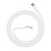 Дата-кабель Hoco X56 New original PD charging data cable Type-C to Lightning 20W 1.0 м Белый - фото 67799