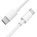 Дата-кабель Hoco X51 High-power 100W charging data cable Type-C to Type-C (20V-5A, 100Вт Max) 2.0 м Белый - фото 67808