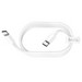 Дата-кабель Hoco X51 High-power 100W charging data cable Type-C to Type-C (20V-5A, 100Вт Max) 2.0 м Белый - фото 67809
