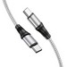 Дата-кабель Hoco X50 Type-C to Type-C Exquisito 100W charging data cable (20V-5A, 100Вт Max) 1.0 м Серый - фото 67818