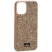 Чехол-накладка силиконовая со стразами SWAROVSKI Crystalline для iPhone 12 mini (5.4") Золотой - фото 67982