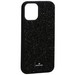 Чехол-накладка силиконовая со стразами SWAROVSKI Crystalline для iPhone 12 mini (5.4") Черный №5 - фото 67988