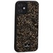 Чехол-накладка силиконовая со стразами SWAROVSKI Crystalline для iPhone 12 mini (5.4") Черно-золотой - фото 68004