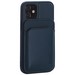 Чехол-накладка кожаный Mutural для Iphone 12 mini (5.4") с бумажником MagSafe Зеленый - фото 68035