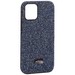 Чехол-накладка силиконовый со стразами Mutural для Iphone 12 mini (5.4") Синий - фото 68054