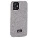 Чехол-накладка силиконовый со стразами Mutural для Iphone 12 mini (5.4") Серебристый - фото 68061