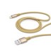 Дата-кабель USB Deppa MFI 8-pin Lightning алюминий/ нейлон D-72188 (1.2м) Золотой - фото 68851