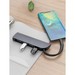 Переходник Hoco HB12 Victory Type-C to USB3.0x4 для MacBook Черный - фото 69350