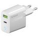 Адаптер питания Deppa USB A + Type-C Power Delivery 3.0А QC 3.0 20Вт D-11398 (5В/ 3А, 9В/ 2А, 12В/ 1.5А) Белый - фото 69354