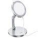 Держатель настольный Hoco Daring magnetic wireless charging desktop Stand (PH39) для iPhone 12 mini/12/12 Pro/12 Pro Max Серебристый - фото 69533