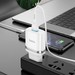 Адаптер питания Hoco N1 Ardent single port charger с кабелем Lightning (USB: 5V max 2.4A) Белый - фото 69698
