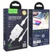 Адаптер питания Hoco N1 Ardent single port charger с кабелем Lightning (USB: 5V max 2.4A) Белый - фото 69699