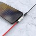Кабель Hoco LS 28 Lightning digital audio conversion cable (с разъемом для зарядки) (0.25м) Красный - фото 69814