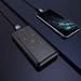 Аккумулятор внешний универсальный & беспроводное зарядное Hoco J50 10000 mAh Surf power mobile power bank (2USB:5V-2.0A Max) Черный - фото 70140