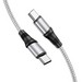 Дата-кабель Hoco X50 Type-C to Type-C Exquisito 100W charging data cable (20V-5A, 100Вт Max) 2.0 м Серый - фото 70727
