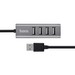 Переходник Hoco HB1 4-Ports HUB USBX4 Line machine (0.80мм) tarnish Графитовый - фото 70771