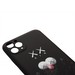 Чехол-накладка силикон MItriFON для iPhone 11 Pro Max (6.5") 0.8мм с флуоресцентным рисунком AW Черный KS-13 - фото 71611