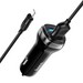 Разделитель автомобильный Hoco Z40 Superior dual port car charger с кабелем Lightning (2USB: 5V & 2.4A) Черный - фото 71762