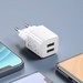 Адаптер питания Hoco N8 Briar dual port charger Apple&Android (2USB: 5V max 2.4A) Белый - фото 73936