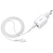 Адаптер питания Hoco N8 Briar dual port charger с кабелем MicroUSB (2USB: 5V max 2.4A) Белый - фото 73952
