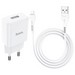Адаптер питания Hoco N9 Especial single port charger с кабелем Lightning (USB: 5V max 2.1A) Белый - фото 73966