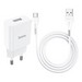 Адаптер питания Hoco N9 Especial single port charger с кабелем Type-C (USB: 5V max 2.1A) Белый - фото 73973
