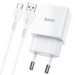 Адаптер питания Hoco N9 Especial single port charger с кабелем Type-C (USB: 5V max 2.1A) Белый - фото 73976